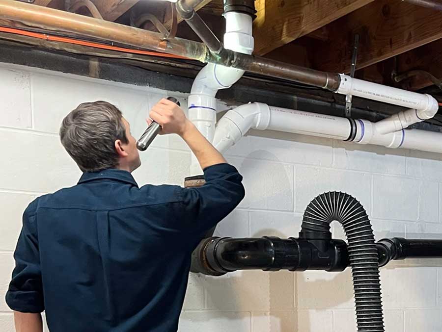 Plumbing Smoke Testing Smoke testing house plumbing to find sources of odor