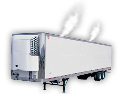 Smoke used to find leaks in trailers and containers