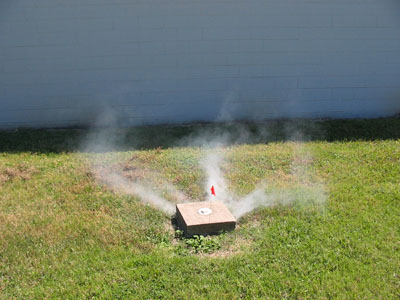 Improper Yard Drain Connection Yard drain causing sewer inflow
