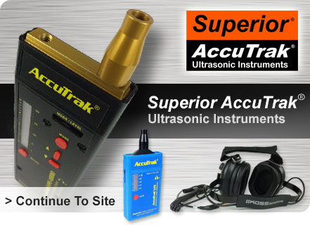  Superior AccuTrak Ultrasonic Instruments ultrasonic leak detection refrigerant leak detector air leak detector bearing wear ultrasonic leak detector